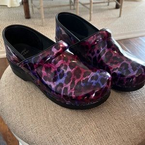 Dansko Professional Clog Painted Leopard